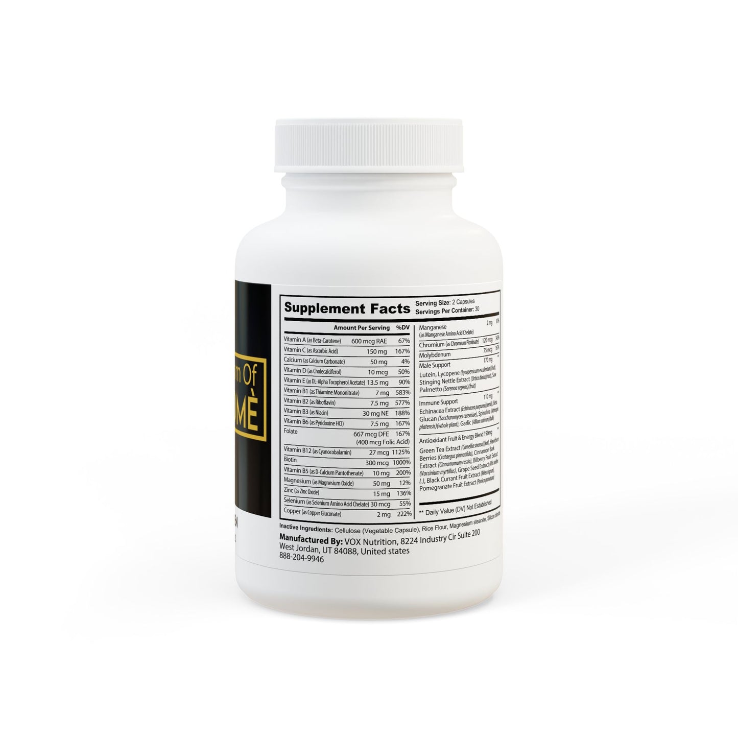 Multivitamin for Men Supplement (60 Capsules)