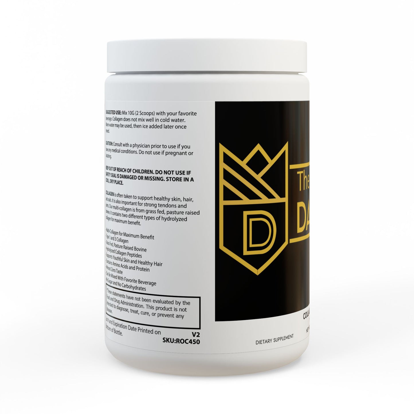 Collagen Peptides Type I & III Supplement (350g, 12.3oz)